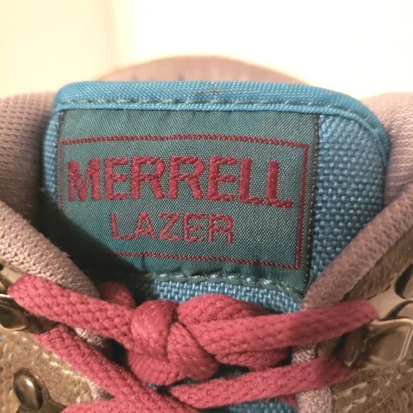 Merrell Women's Lazer Vintage 90's Hiking Boots T Suede Leather Size 8 - Picture 11 of 16